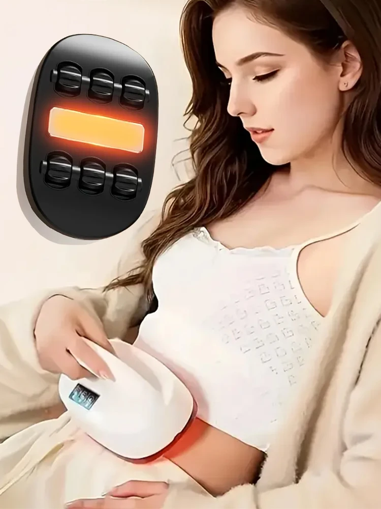 

Electric heated roller massager, handheld shoulder, cervical spine, waist and back body portable heated roller massager