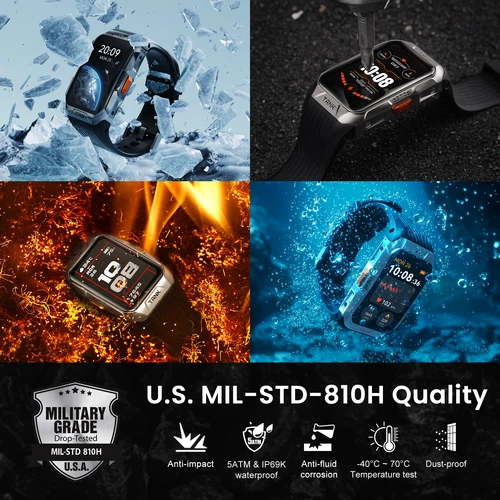 Imagen 2 del producto 2025 KOSPET TANK X2 Ultra GPS reloj inteligente para hombres pantalla curva 3D cuerpo de acero inoxidable brújula altímetro reloj inteligente resistente al agua