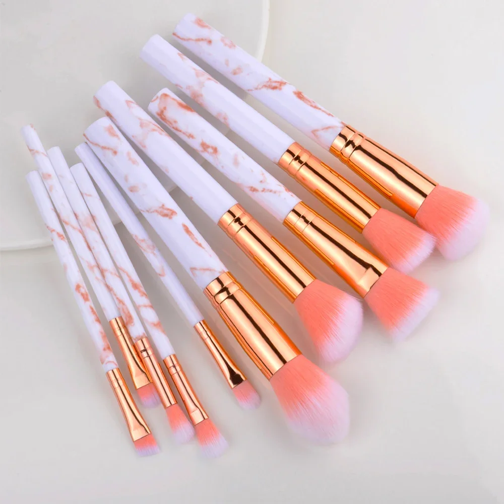 Pink Makeup Brush Set, Premium Synthetic Brushes For Powder, Foundation, And Eyeshadow, Professional Cosmetic Tools