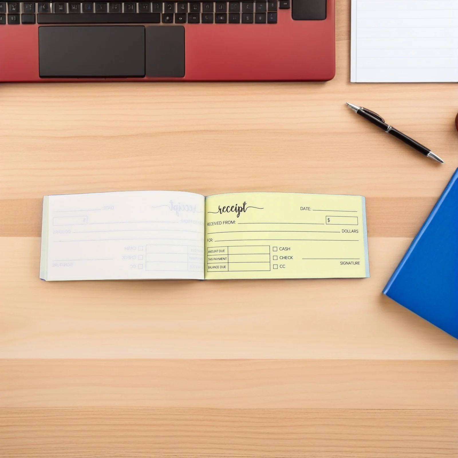 Book For Business Two Part Invoice Receipt Booklet Small Business Receipt Organizer For Rent Cash Transactions Sale