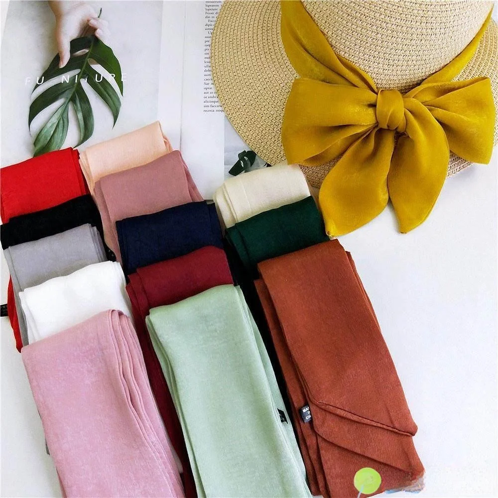 

Summer Women's Straw Hat Ribbon Scarf Fine Narrow Belt Decorative Sash for Skirts Fly Blue Valley Brand Logo Pattern