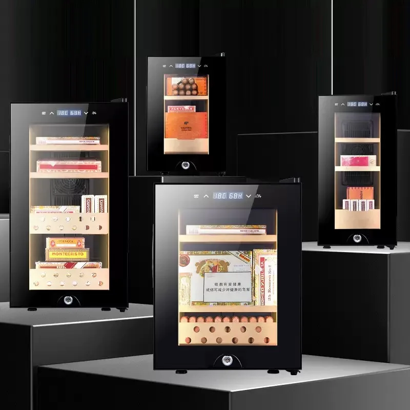 

Интеллектуальный сигаретный шкаф с контролем температуры и влажности. Домашний мини-увлажнитель для сигар