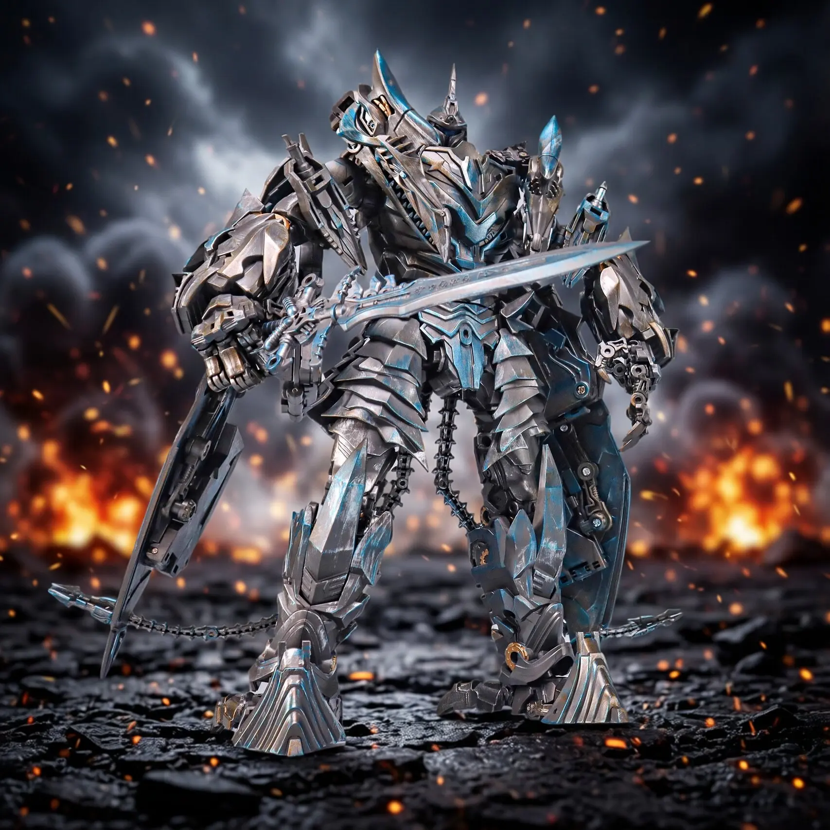 TW1104 Strafe Darts Dinobot Transformation Figure 27CM Alloy Pterosaur Robot Model With Base Collectible Desktop Ornament Gift