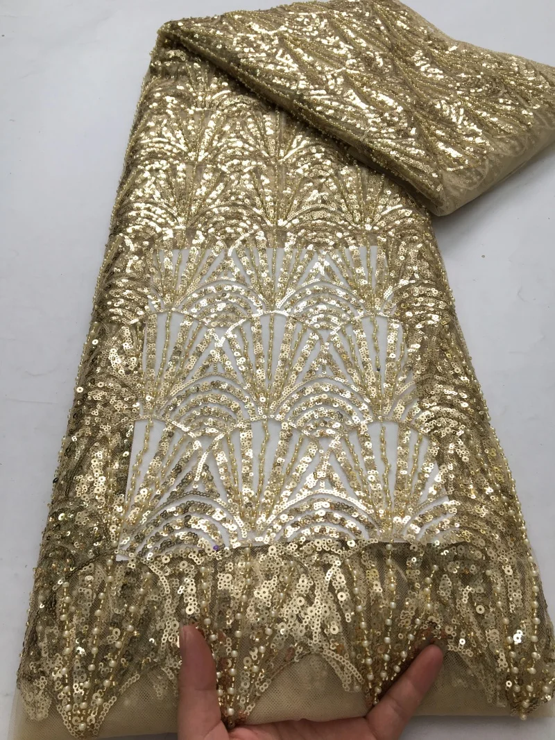 kalume-dentelle-francais-perle-tulle-dentelle-tissu-de-haute-qualite-2025-5y-africain-luxe-paillettes-tissu-elegant-robe-de-mariee-pour-les-femmes