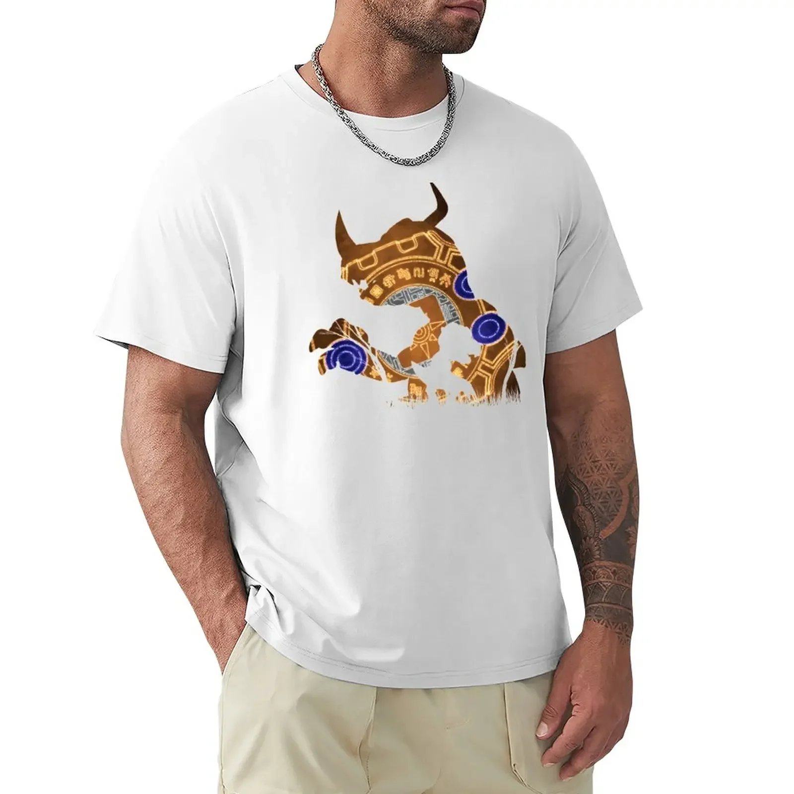 Greymon and Agumon Digivolution Courage Set Silhouette T-Shirt hippie clothes sublime for a boy men t shirts