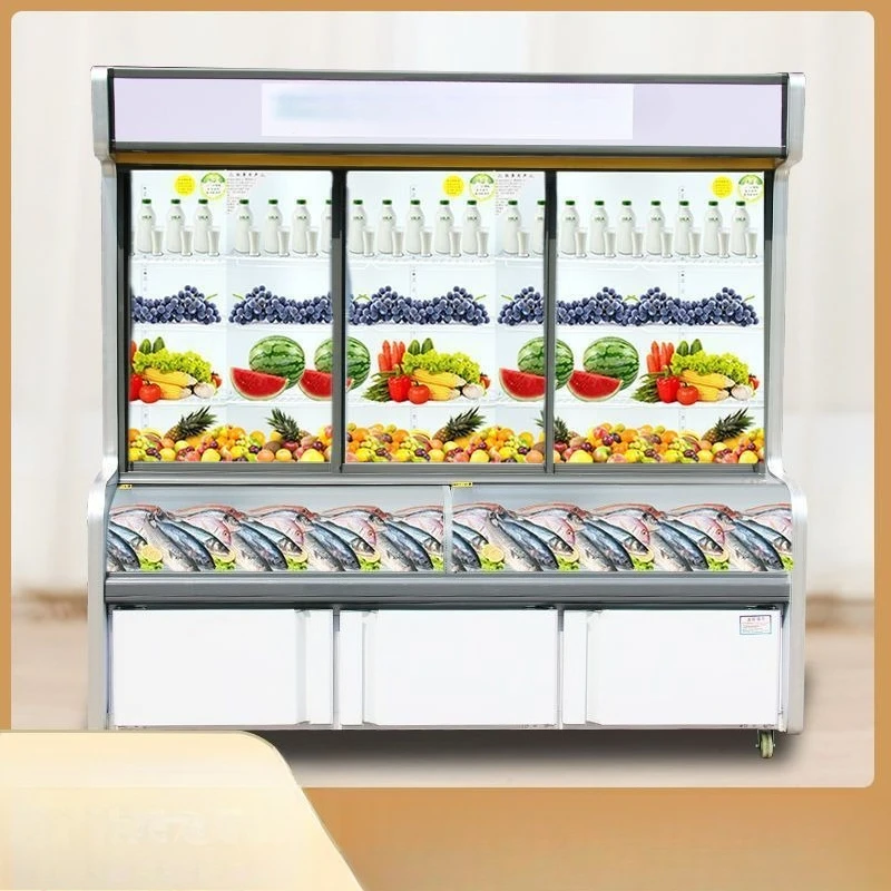 

Malatang Display Cabinet Vegetable Fresh-keeping Cabinet Commercial Freezer Display Cabinet BBQ Meat