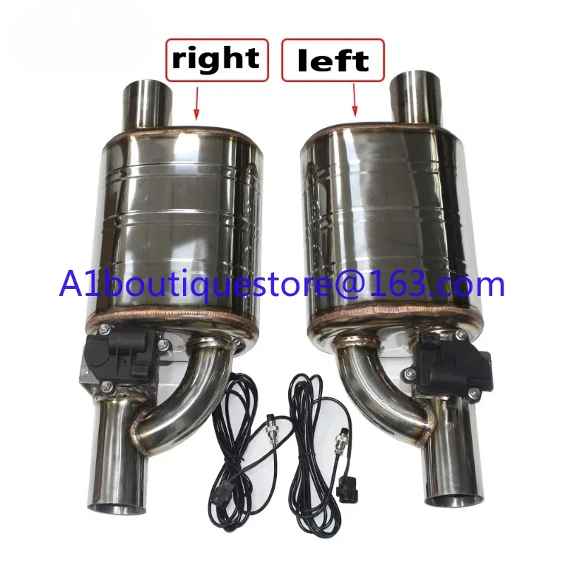 EPLUS Car Electrical Valve Pipe Exhaust Cutout Wireless Remote Control Valve Set With electrical  Actuator 2'/2.5'/3'/3.5'