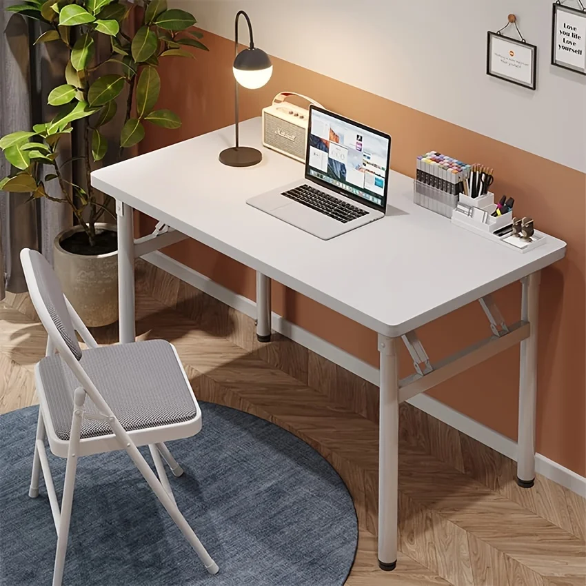 Folding Computer Desktop Bedroom Simple Folding Table Desk Makeup Table Outdoor Stall Long Strip Table Dining Room