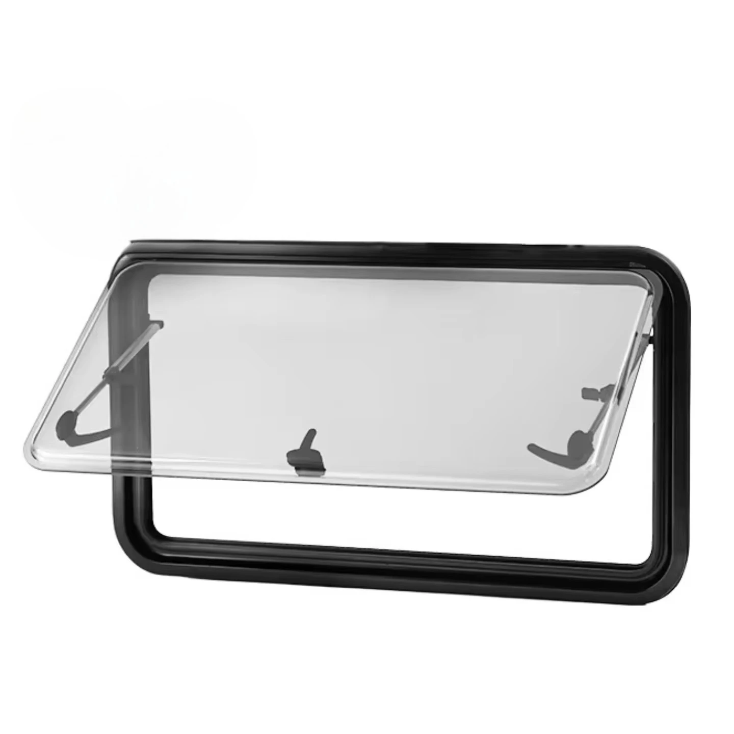 Durable Acrylic Right Angle RV Window With Air Vent 900X450mm E13 Certified Camper Van Aluminum Window