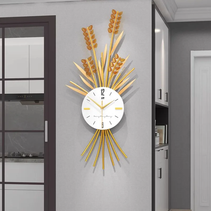 Flora Hanging Wall Clock Silent Minimalist Vintage Acrylic Bedroom Wall Clock Living Room Big Size Orologio Da Parete Home Decor