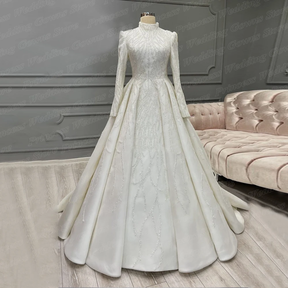 

Свадебное платье для невесты, элегантное кружевное платье с открытыми плечами и длинным рукавом, с поясом, на пуговицах