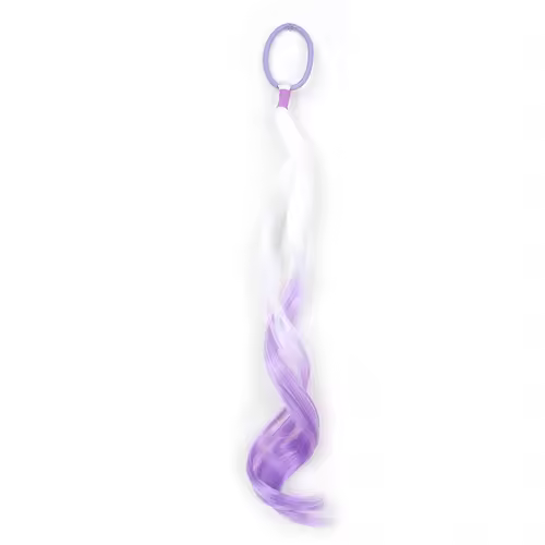 Colored Hair Extensions Synthetic 14"  Lightweight Colored Hair Extensions for Kids Curly Ponytail Extension with Elastic Tie - Image 12