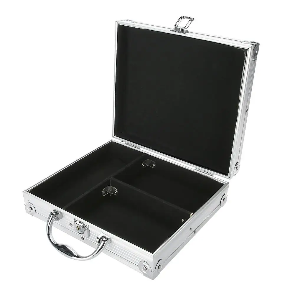 Aluminum Tattoo Machine Storage Box with Foam Pad - Carrying Case for Embroidery & Permanent Makeup Equipment