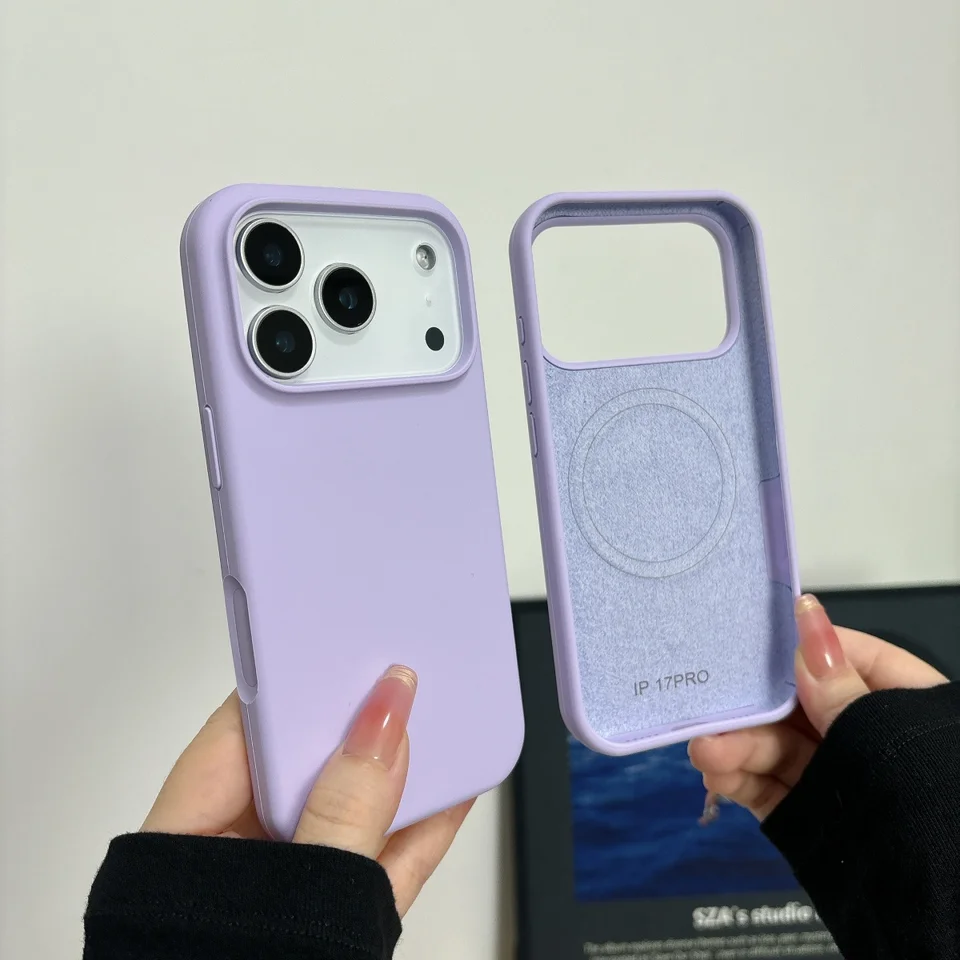 Funda de silicona líquida magnética para carga inalámbrica Magsafe para iPhone 18 17 Air 16 15 Plus 14 13 12 Pro Max cubierta original 2