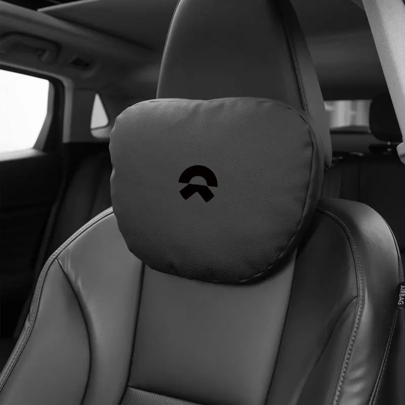 

Автомобильная Кожаная подушка для шеи, подголовник сиденья, поддержка поясницы, поддержка позвоночника, автомобильное сиденье, подушка для защиты шеи для Weilai Nio, автомобильные аксессуары