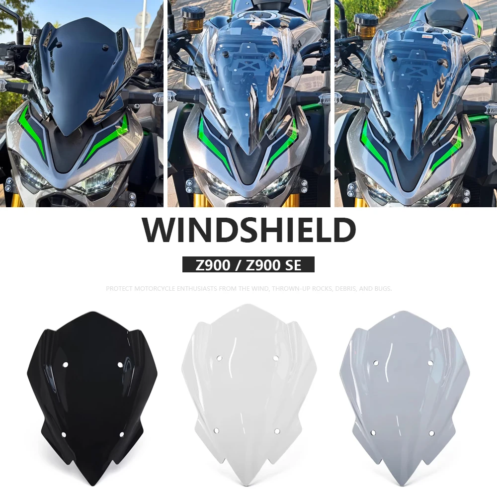 

Motorcycle Accessories Fits For KAWASAKI Z900 Z900SE 2025-2026 Z900 SE Z900 Windshield Fairing Windscreen Wind Deflectors Visor