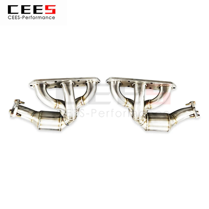 

CEES Exhaust System For Porsche 911 997.1 3.4 3.8 Headers Stainless Steel Test Pipe No cat Downpipe Stainless Steel