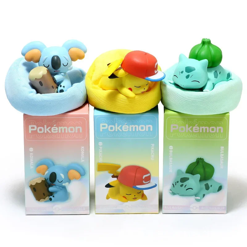 Pokémon Action Figure Dolls, Sleep Starry Dream Series, Pikachu, Jirachi, Eevee, Komala, Snorlax, Cartoon Birthday Gift Brinquedos