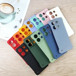 Candy Color Frameless Matte Case For Xiaomi Redmi Note 13 Note13 Pro Plus 13Pro 5G Slim Hard PC Shockproof Bumper Cover