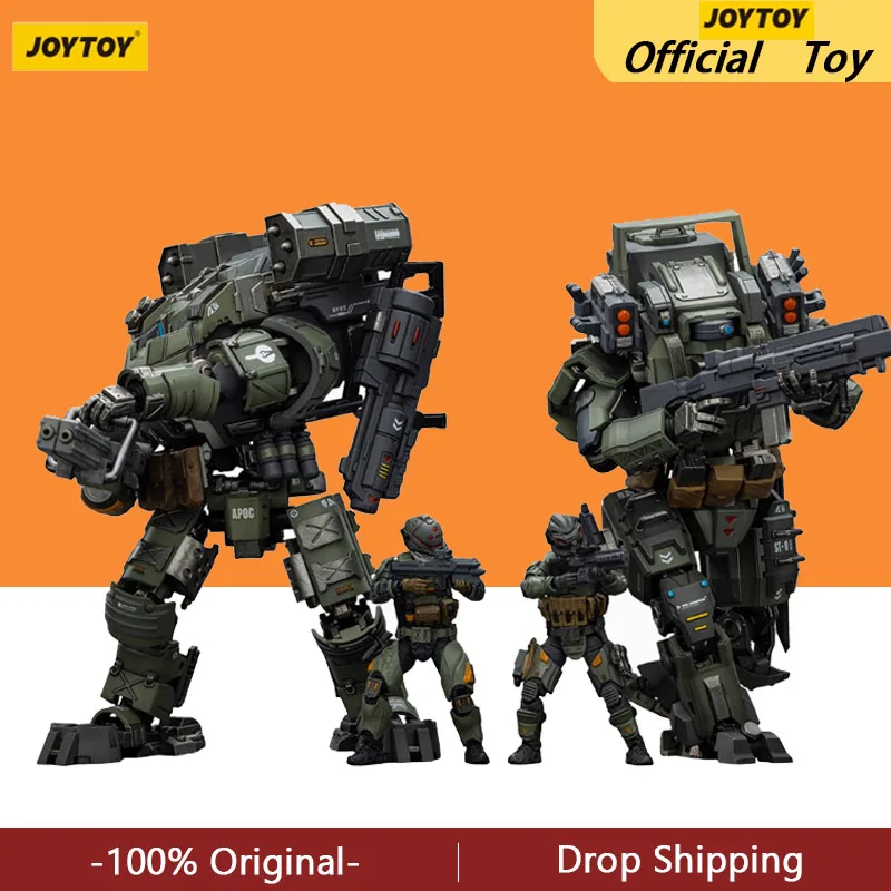 JOYTOY 1/25 Action Figure APOC Series Bedrock Mecha Set Model Toy Standard Combat Type Mecha Tempestus Fire Support Type Mecha