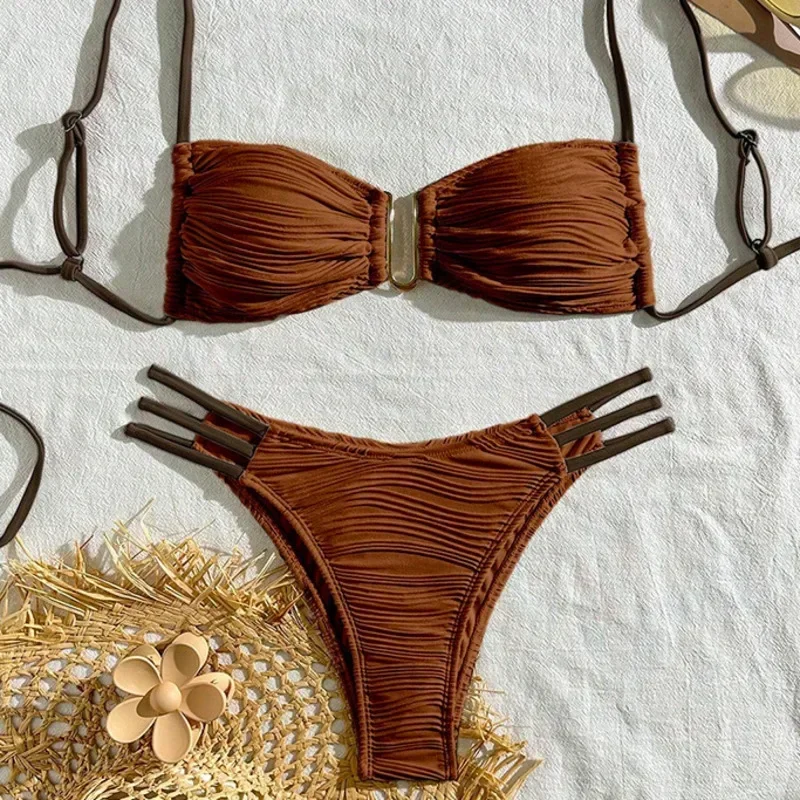 

Sexy Bikinis 2025 Women's Swimwear Female Swimsuit For Swimming Wear Bathing Suits Brazilian Bikini Set Beachwear Pool Bather