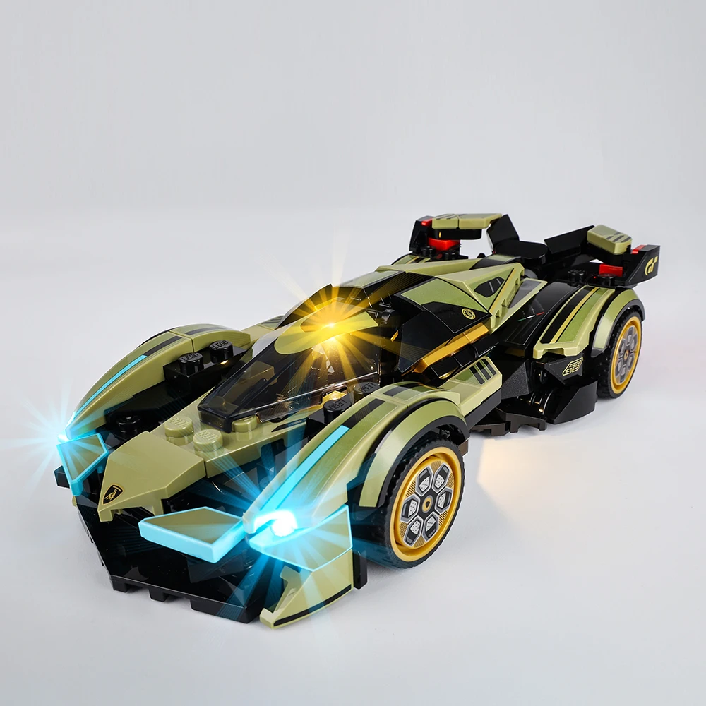 LED Light Kit For 76923 V12 Vision GT Race Car Building Lighting Set Not Included Bricks