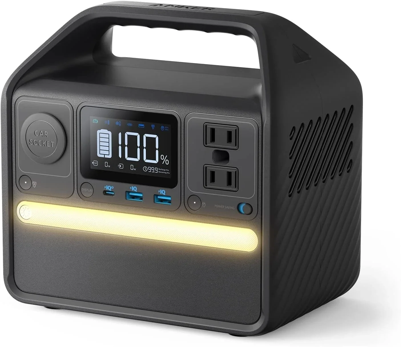 【割引価格！送料無料！】 プレミアム521ポータブル電源、LiFePO4バッテリー搭載、256Wh、6ポート、300W