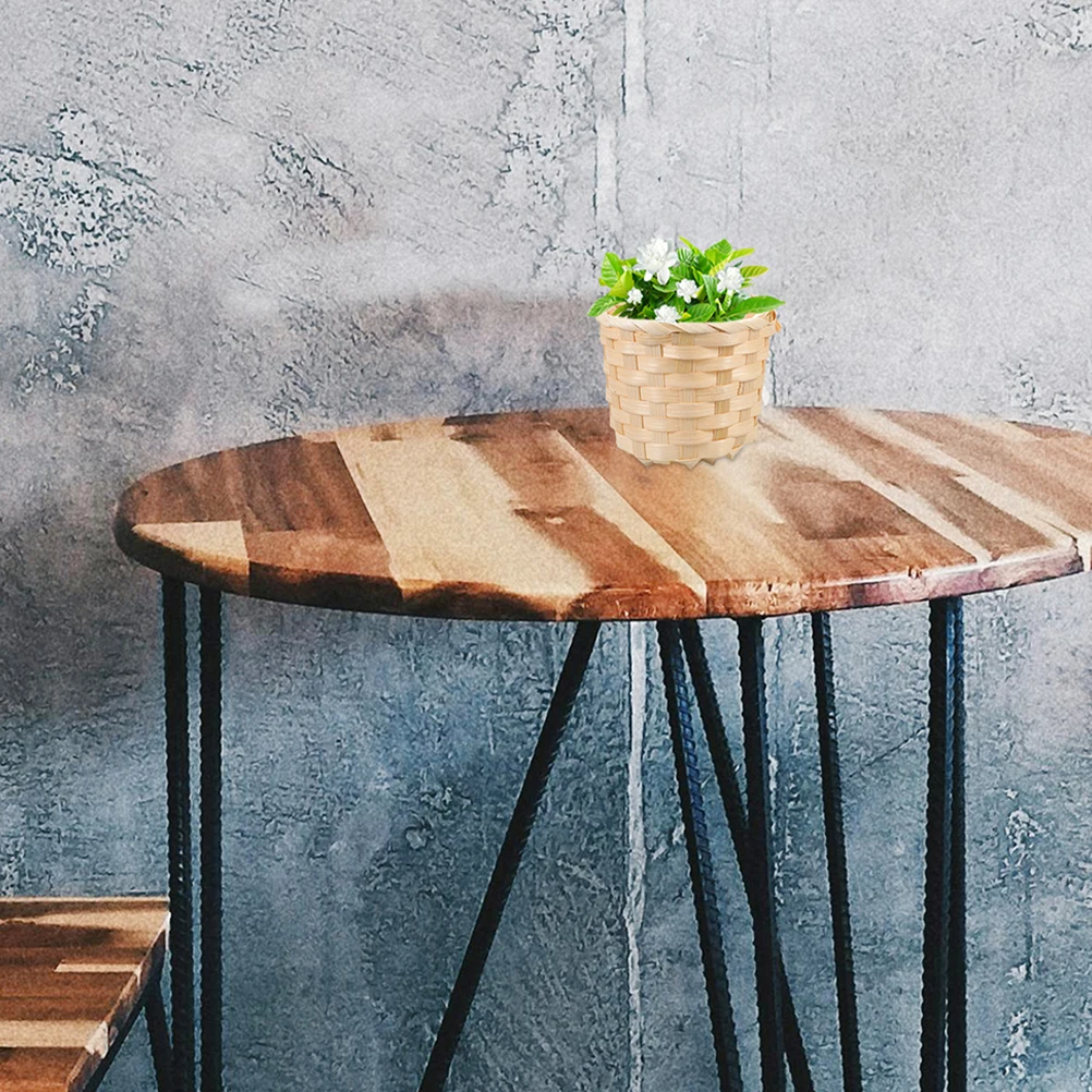 

15pcs Mini Bamboo Baskets: Hand-Woven Storage Organizer Wedding Party Favors Snacks Holder Household Sundry Lightweight Portable