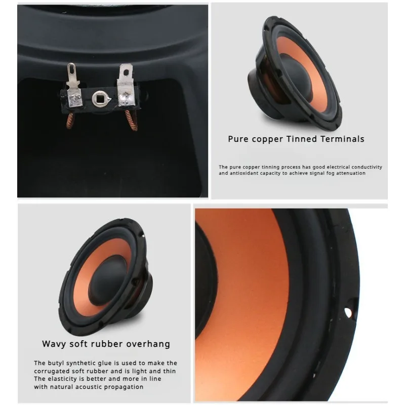 1pc Car Speaker Car Subwoofer Speaker Car Audio System 6.5/8/10 Inch Subwoofer Amplify Car Subwoofer