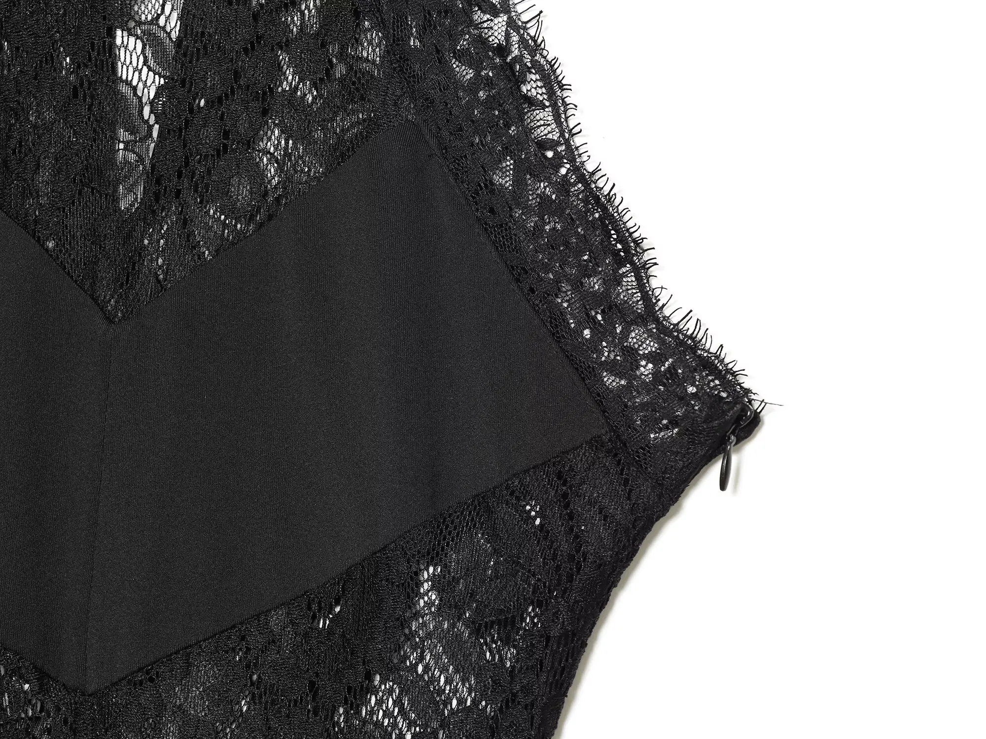 TFMLN Elegantes Damen Sexy Maxikleid, Neckholder Ärmellos, Patchwork-Spitze, Einfarbig, Schmal Geschnitten, Halbtransparentes Partykleid, Sommer Neuheit – Detail 6