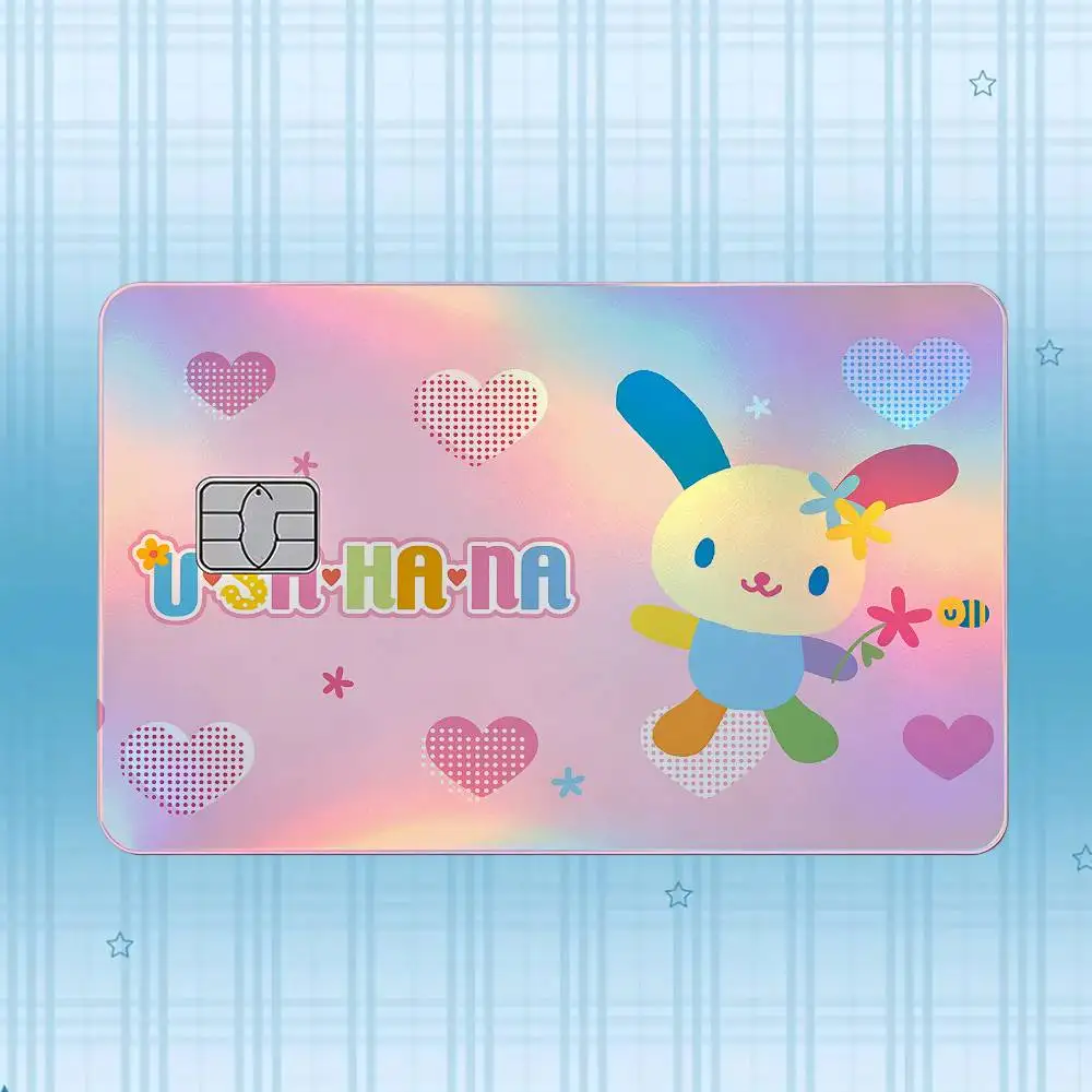 U-USAHANA Laser-Hologramm-Karten-Skin-Aufkleber für Kredit- und Debitkarten – 4 Stück/Set, wasserfester, kratzfester Schutz – Detail 3