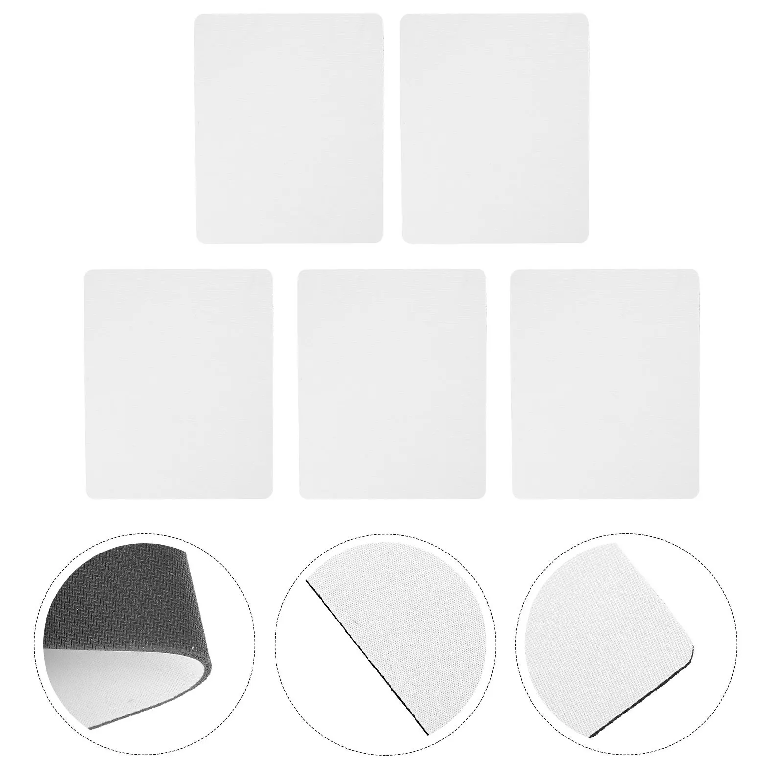 

5Pcs Blank Sublimation Mouse Pads Rubber Material Non-Skid Durable Comfortable Design for Computer Desk Sublimation Mouse Pads