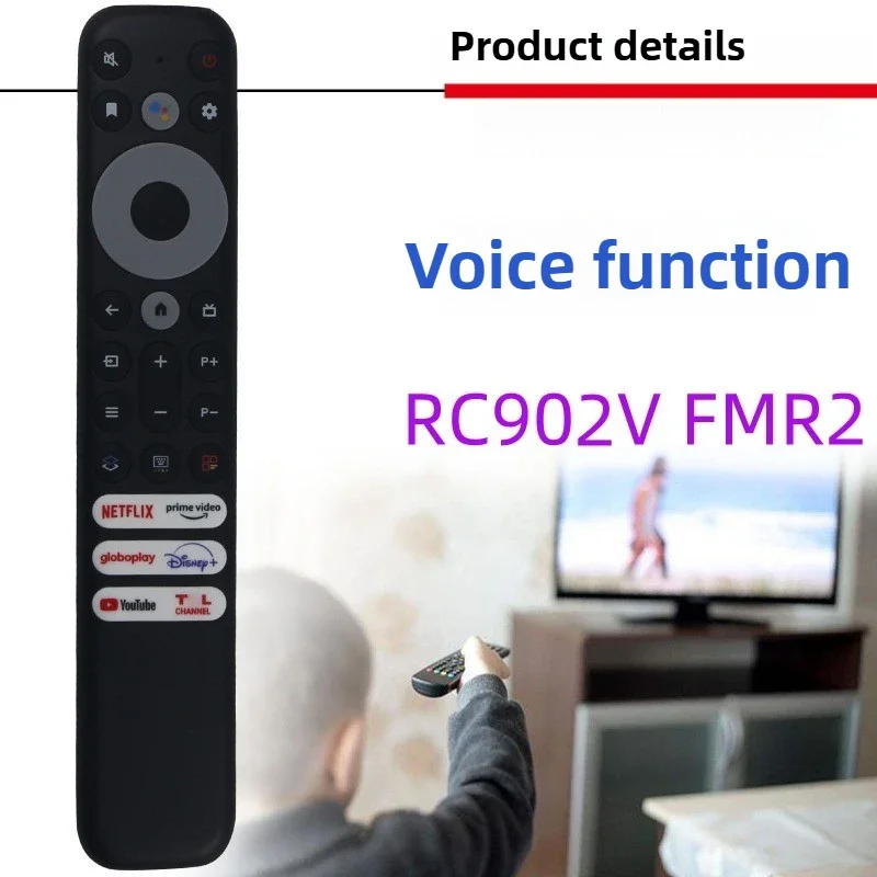 Suitable for TCL Android TV 65X925 50P725G 40S330 32S330 43S434 50S434 55S43455C728 X925 75H720 Voice Remote Control RC902V FMR2