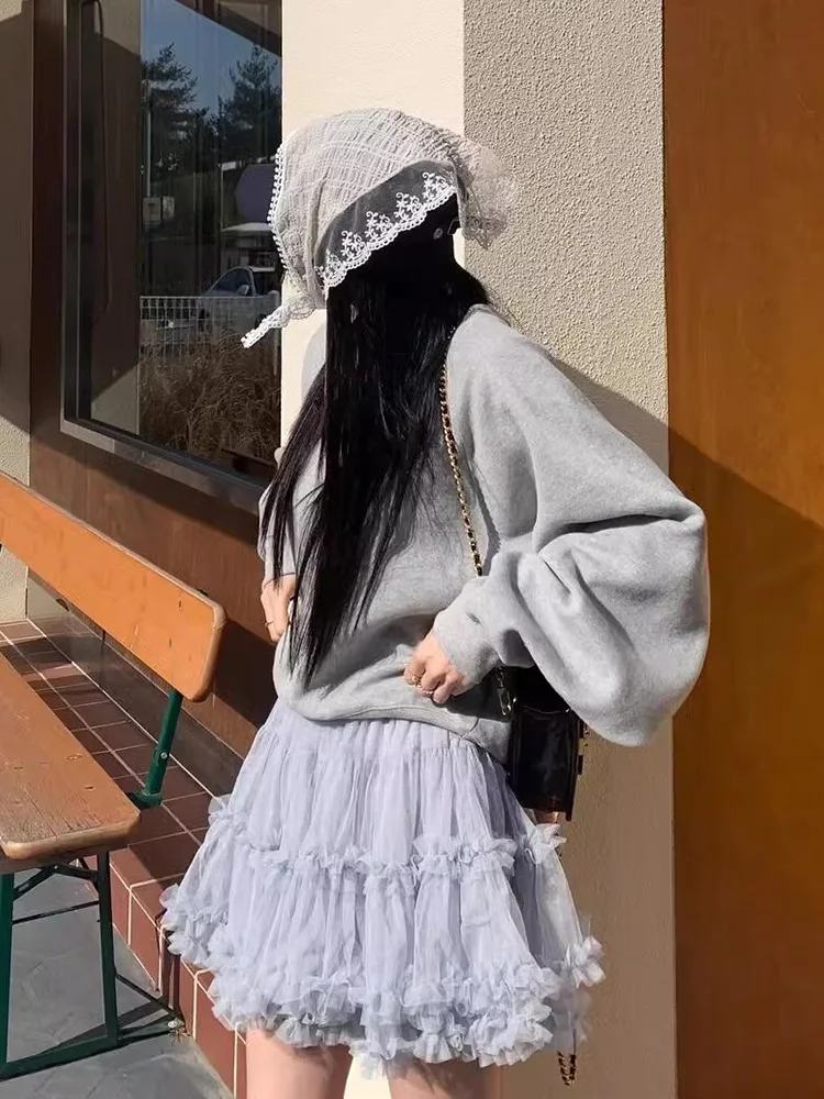 Liliang femmes f jupe été nouveau Sle Agel Personali moelleux gâteau jupe ort jupe Me bois oreille à volants taille haute