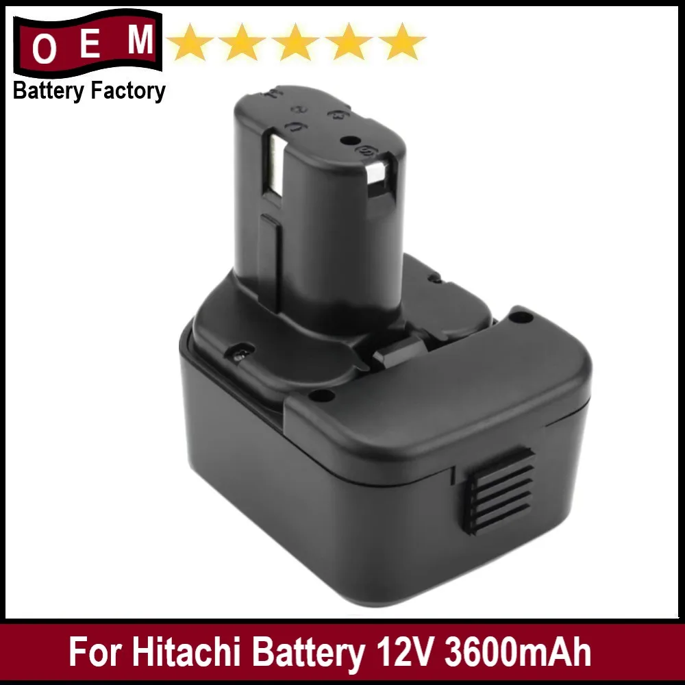 

12V 3.6Ah Battery Compatible with Hitachi EB1214S EB1212S EB1214L EB1220BL EB1220HL EB1230R EB1230X EB1233X EB1220HS EB1220RS