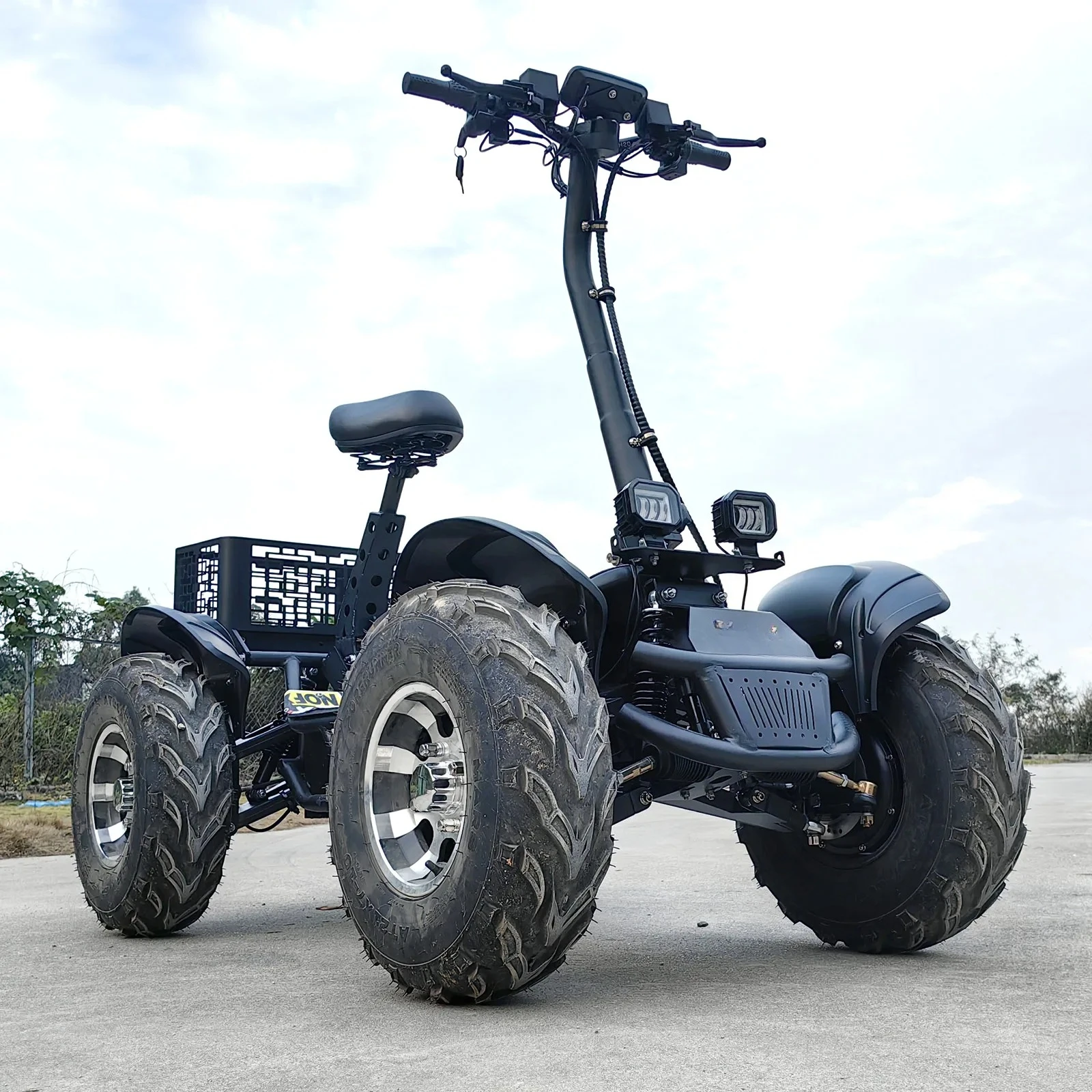 4x4 10000W E-Scooter 67.2V 80Ah All-Terrain Vehicle Powerful Electric ATV With 21 Inch Four Drive Off Road Electric Scooter