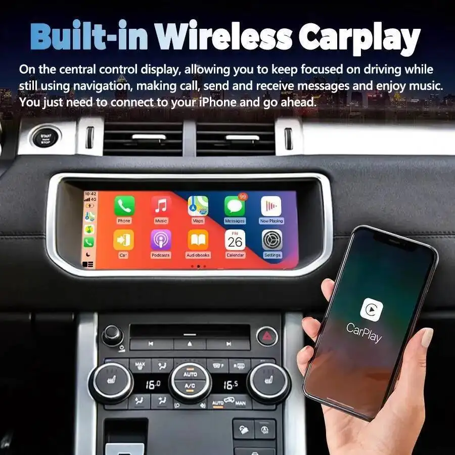 لاند روفر رينج روفر إيفوك 2012-2018 راديو السيارة أندرويد الملاحة ستيريو CarPlay شاشة أندرويد مشغل فيديو الوسائط المتعددة