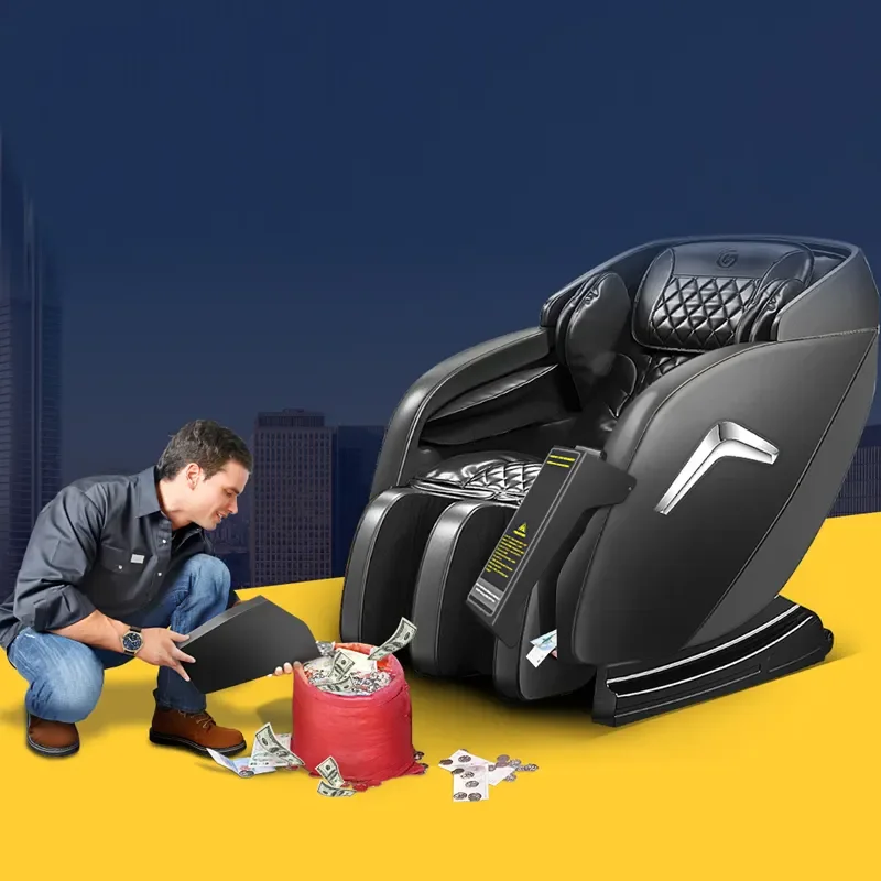 Sillón de Masaje VCT con Sistema de Pago, Sillón de Masaje de Gravedad Cero para Todo el Cuerpo, Productos de Masaje que Funcionan con Monedas, Sillón Tipo Sofá