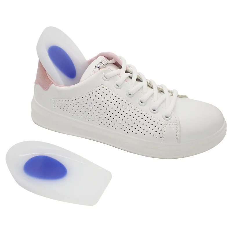 وسادات كعب جل للأحذية - وسائد ناعمة على شكل حرف U لامتصاص الصدمات وتخفيف آلام الكعب والراحة