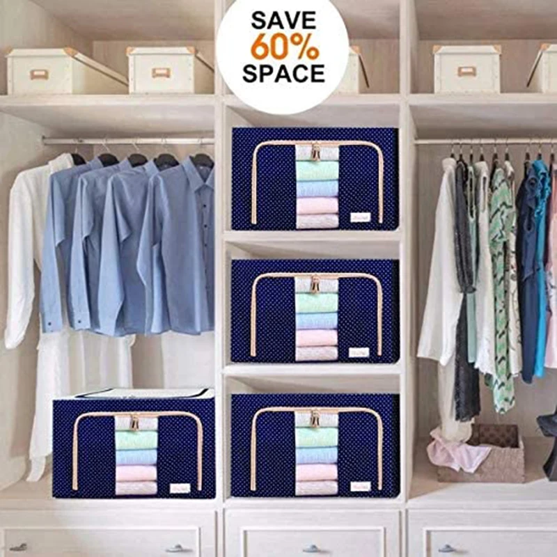 Clothes Storage Box Folding Storage Box Extra Large Quilt Clothing Cloth Art Storage Box Storage Box Storage Bag