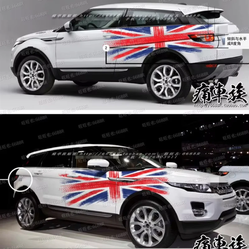 

Car Sticker For Land Rover Range Rover Aurora Discoverer Four Freelander 2 Body Exterior Decoration Flag Decoration Decal film