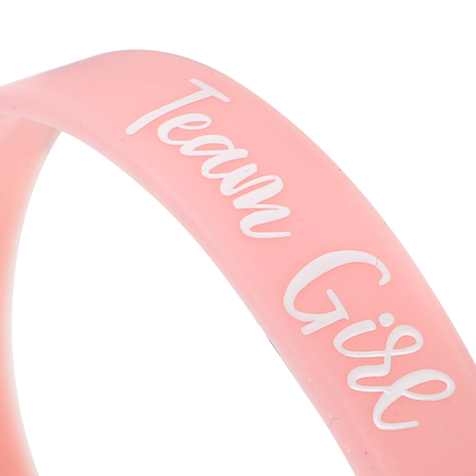 

12Pcs Gender Reveal Bracelets Team Girl Silicone Wristbands Baby Supplies Baby Shower Bracelets
