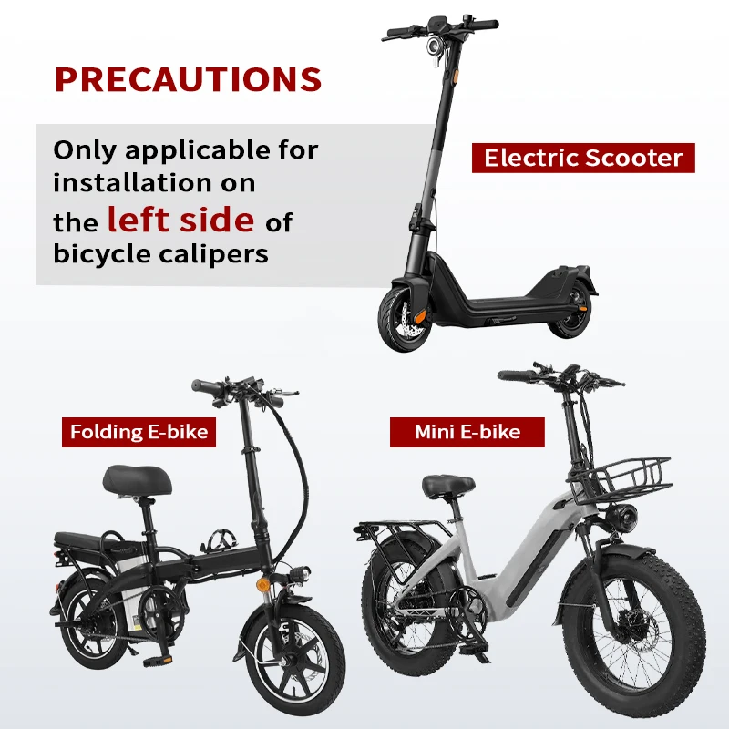 Electric Bicycle Hydraulic Brakes Set 1150/1950mm Clamp Mountain Bike Brak Postmount Front Rear Folding Bike Power Off Ebrake - view 5