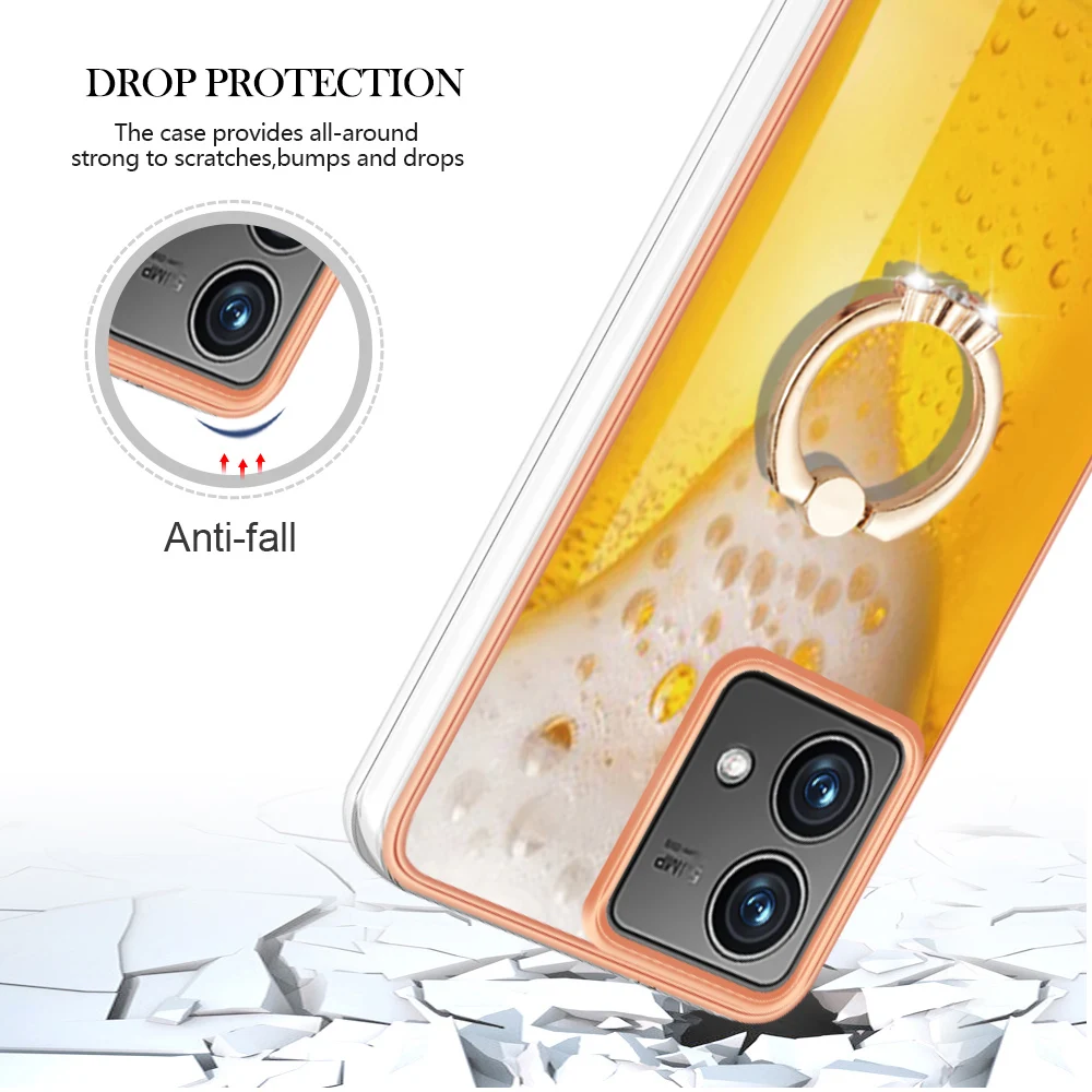 Case For LG G9 Velvet Vintage Phone Cases Glitter Graffiti Shockproof Holder Back Cover image 5