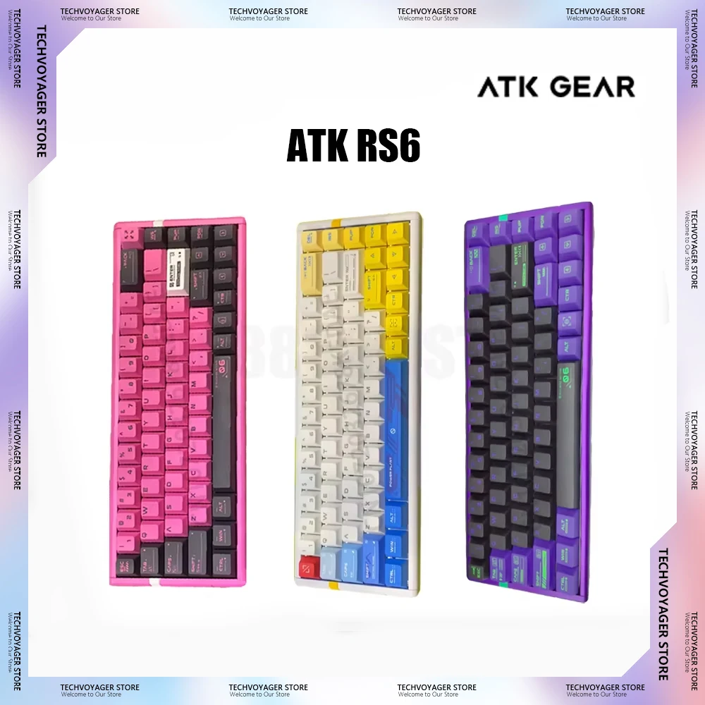 New ATK RS6 Magnetic Switch Mechanical Keyboards Aluminium Alloy Customize Gaming Keyboard PC E-sports Accessories Gifts