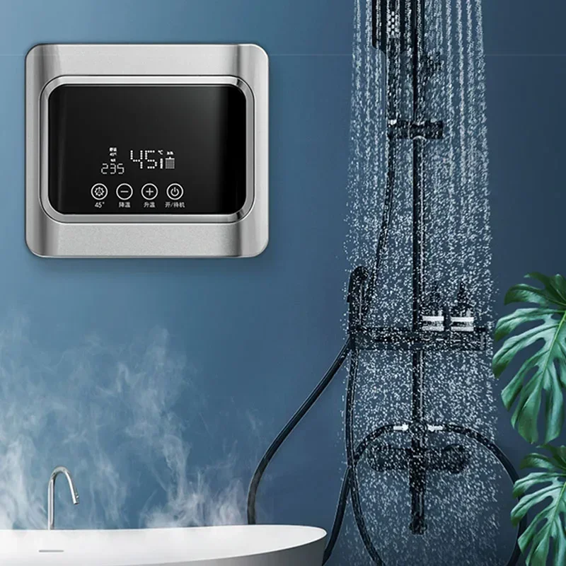 Calentador de agua eléctrico instantáneo, pequeño Mini baño doméstico, temperatura constante, calentamiento rápido, calentador de baño de alquiler