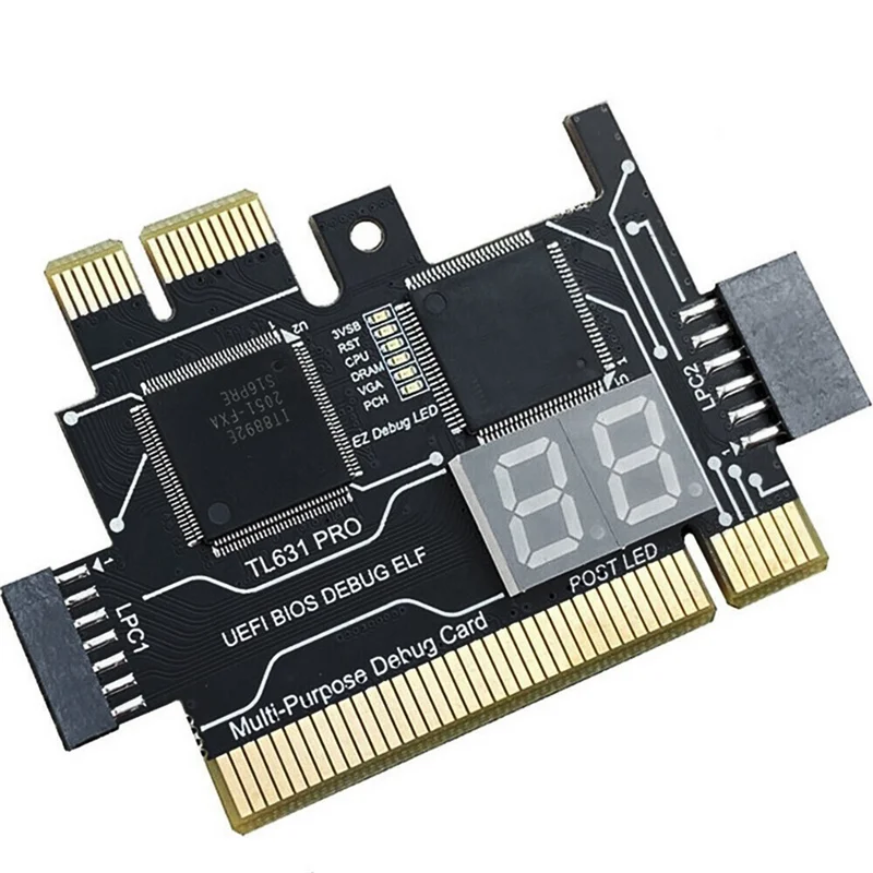 N82R TL631 Pro Diagnostic Card+Expansion Card Diagnostic Card PCI-E Motherboard Multifunction Laptop Diagnostic Analyzer