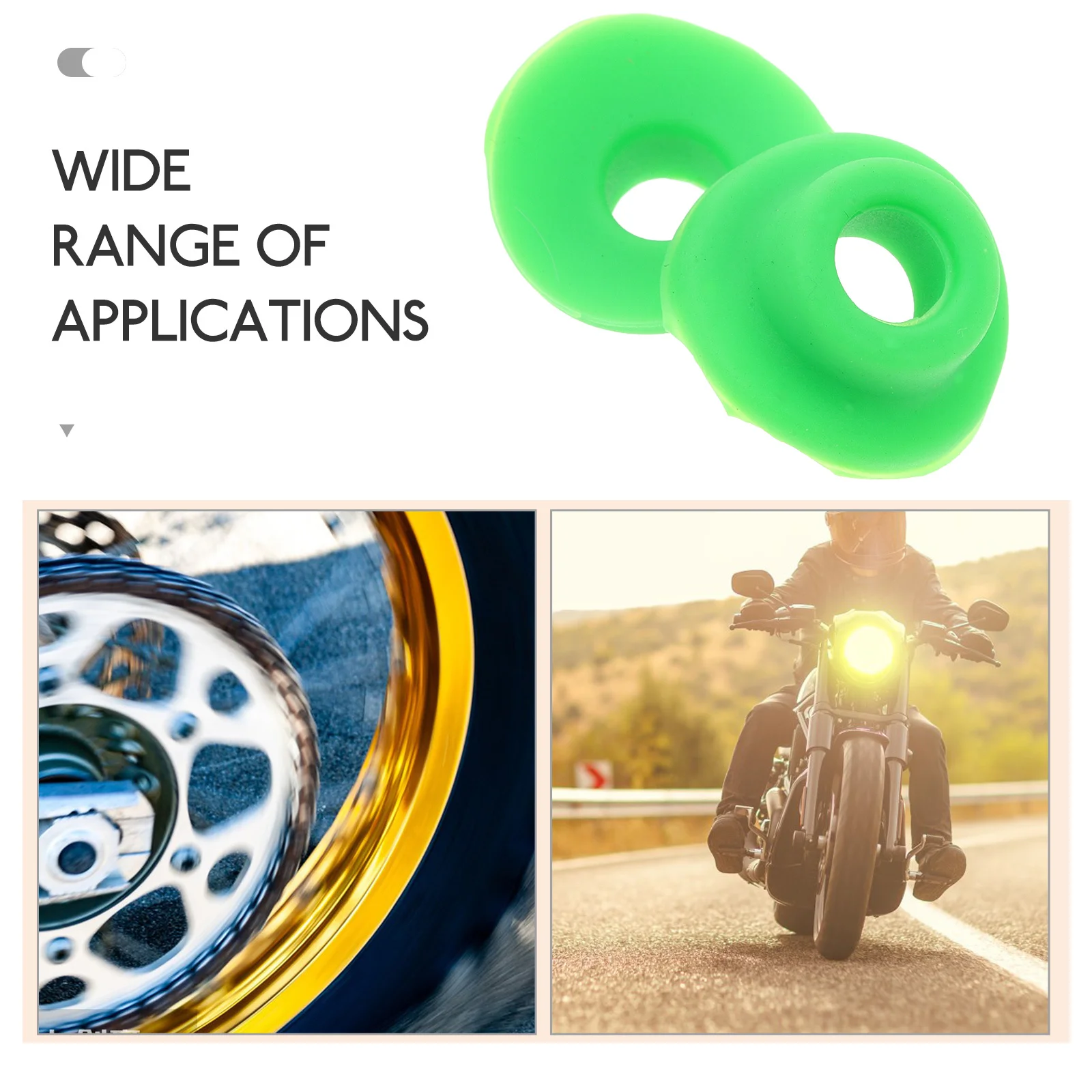 

2Pcs Air Valve Mud Guard Mouth Washer Silicone Valve Stem Seals Motorcycle Mud Guards Mouth Motorcycle Accessory