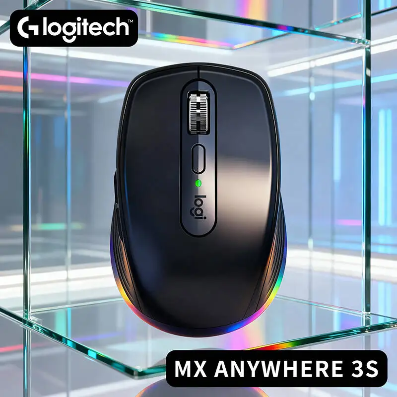

Дорожная мышь Logitech MX Anywhere 3S — 8000 точек на дюйм Darkfield, противоскользящая, MagicSpeed Hyper-Scroll, быстрая зарядка USB-C, удобная для офиса