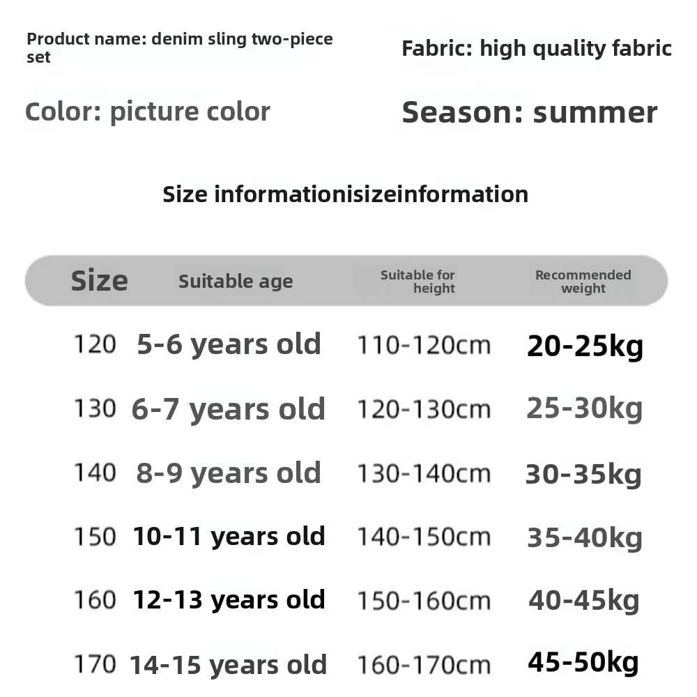 ชุดเดรสยีนส์เด็กแบบสายเดี่ยว กระโปรงทรงเอ ชุดคาวบอยเด็กผู้หญิง ทรงหลวม สไตล์ลำลอง แต่งระบายไล่สี ชุดเดรสพองๆ สำหรับใส่เที่ยวข้างนอก